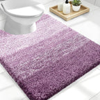 OLANLY Luxury Toilet Rugs U-Shaped 24x20, Extra Soft and Absorbent Microfiber by OLANLY