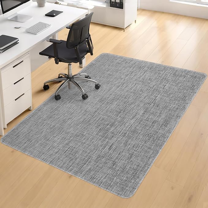 BesWin Large Office Chair Mat for Hardwood Floor, Heavy Duty PVC Floor by BesWin