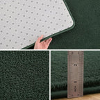 Pettop 4x6 ft Dark Green Area Rugs - Image 4