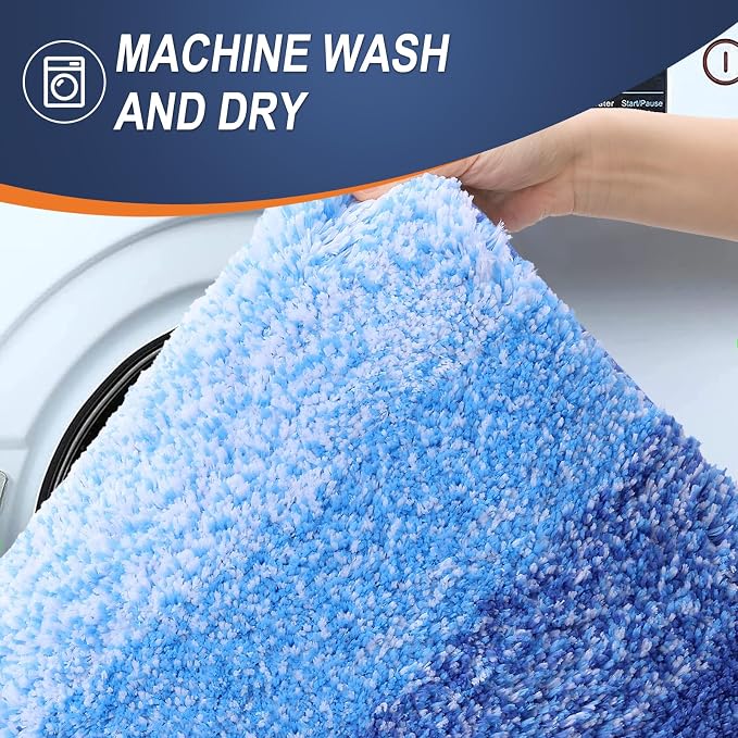 OLANLY Bathroom Runner Rugs Mat 59x20, Extra Soft Absorbent Microfiber Bath Rugs - Image 5