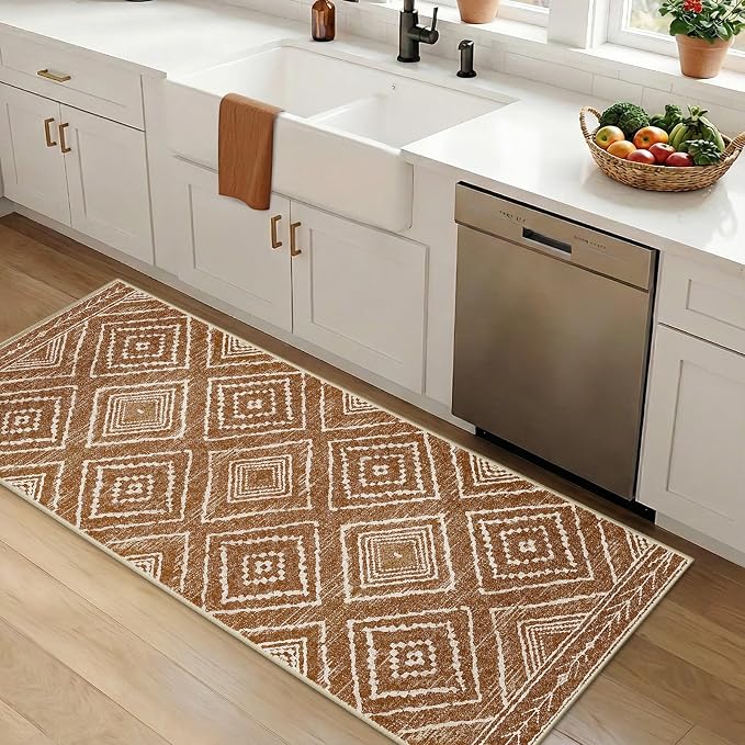 BESTSWEETIE Area Rug 2x5 Rug Machine Washable Non-Slip Low Pile Print Pattern by BESTSWEETIE