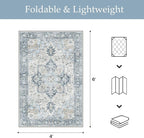 GENIMO Outdoor & Indoor Area Rug 4'x6', Waterproof, Non-Shedding, Easy Cleaning - Image 2