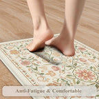 KIMODE Anti Fatigue Mats for Kitchen Floor Non Slip, Farmhouse Boho Floral - Image 3