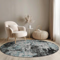 RELEANY Washable Area Rugs 4ft Non-Slip Modern Abstract Soft by RELEANY