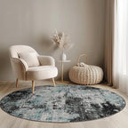 RELEANY Washable Area Rugs 4ft Non-Slip Modern Abstract Soft by RELEANY