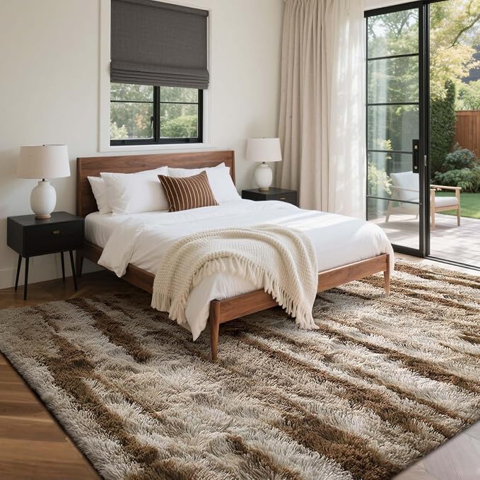 7x10 Ft Extra Large Shag Rugs for Living Room, Tie Dyed Ultra Soft Fluffy Furry - Image 3