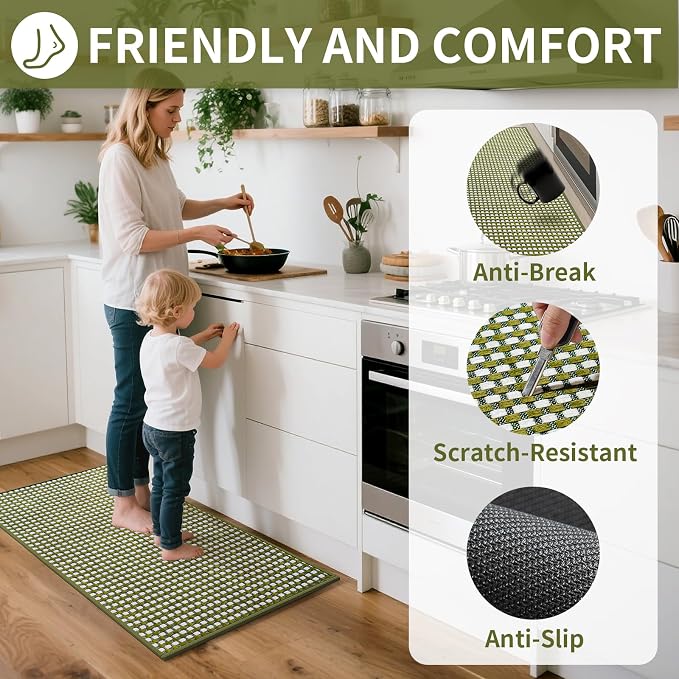 YDKGL Large Kitchen Runner Rugs Long Kitchen Mat Non Slip Washable, Super - Image 2