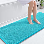 OLANLY Bathroom Runner Rugs 59x24, Soft Absorbent Chenille Bath Rugs, Rubber by OLANLY