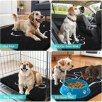 OLANLY Dog Door Mat for Muddy Paws 47x17, Paw Print Design, Absorbs Moisture - Image 7