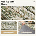 Soalmost 6x9 Area Rugs for Living Room Non-Slip Washable Rugs 6x9 Vintage Rug - Image 5