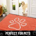 Smiry Dog Door Mat for Muddy Paws, Absorbent Dirt Trapper Non Slip Quick Dry - Image 7