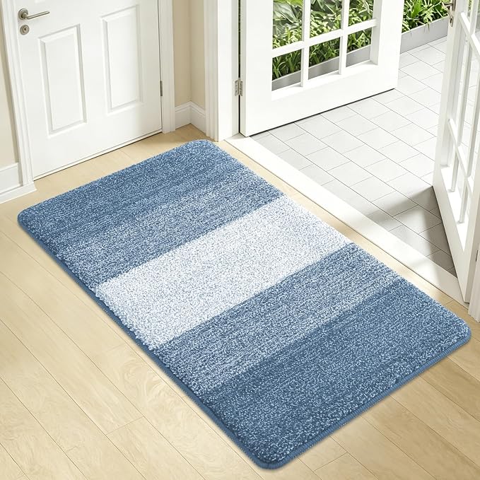 Kitinjoy Indoor Outdoor Door Mat, 34x21 Non-Slip Absorbent Dirt Trapper by Kitinjoy