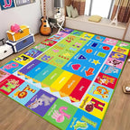 Kids Rug for Playroom, ABC Carpet Educational Play Mat for Kids, Preschool Rugs - Image 4