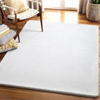 Amearea 4x4 Square Area Rugs for Bedroom Living Room, Modern White Thickened - Image 9