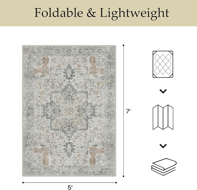 GENIMO Outdoor & Indoor Area Rug 10'x14', Waterproof, Non-Shedding, Easy - Image 2