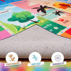 Macgace ABC Kids Rug for Playroom, 7x10 Washable Classroom Area Rugs, Toddler - Image 6