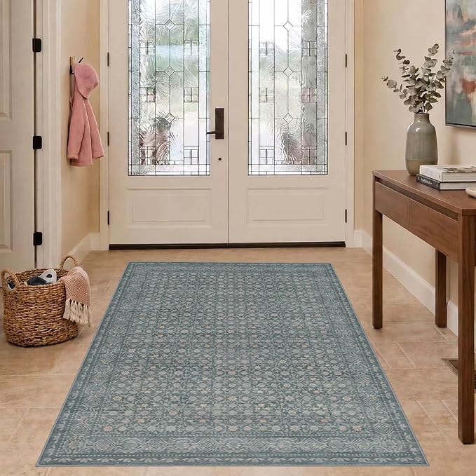 Rugxara 3x5 Washable Entryway Rug, Non Slip Boho Runner Rugs by Rugxara