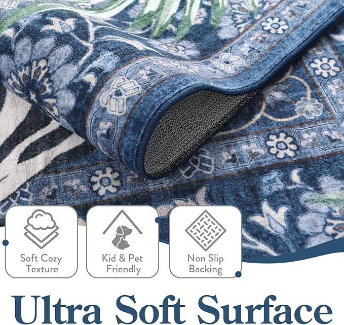 Moynesa Tiger Washable Area Rugs - Image 4