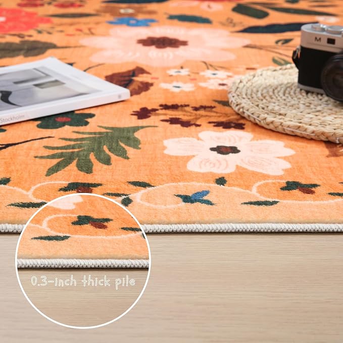 Rugcomf Runners for Hallways Kitchen Runner Rug Non Slip 2'x10' Long Washable - Image 6