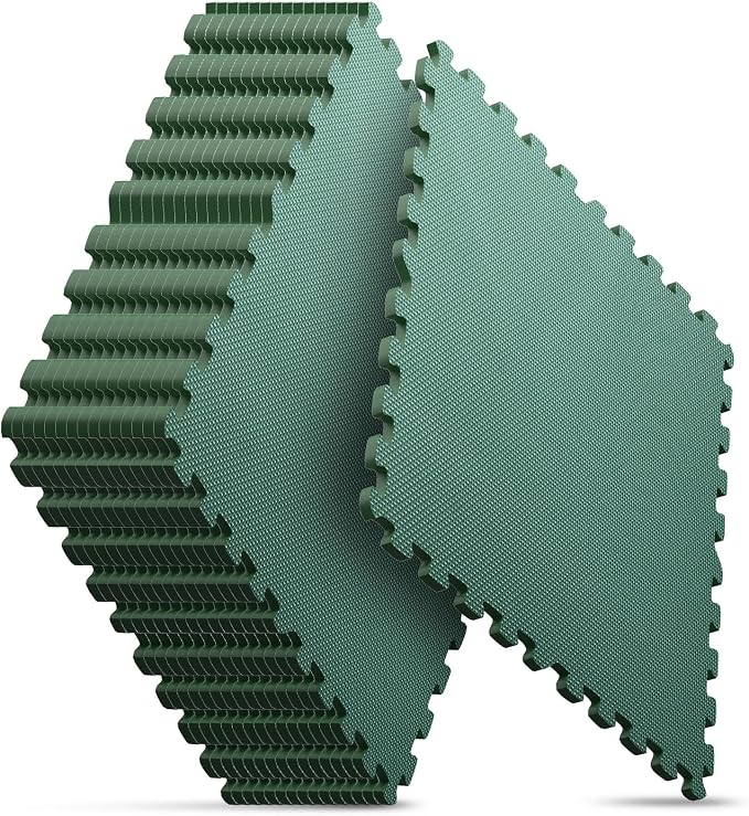 Home Gym Mat, Puzzle Exercise Mat, EVA Interlocking Foam Floor Tiles by NazhuraGoodCompanionAtHome