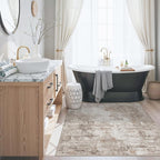 4x4 Square Entryway Rug Washable – Non-Slip Small Area Rug - Image 4