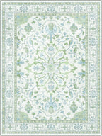 RELEANY Area Rugs Small 2'x4' Washable Non-Slip, Floral Vintage Distress - Image 8