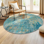 RELEANY Washable Area Rugs 4ft Non-Slip Modern Abstract Soft - Image 2