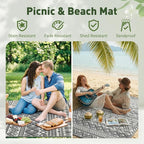 MontVoo Outdoor Rug 8x10 Waterproof Outdoor Patio Rug Mat Reverisble Plastic - Image 5