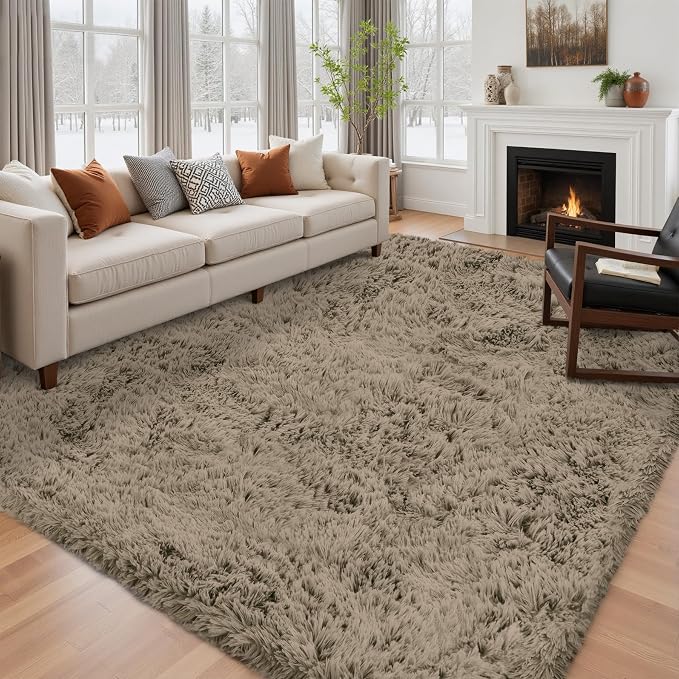 6x9 Area Rug for Living Room: Ultra Soft Fluffy Rug Modern Large Thicked Shag - Image 3