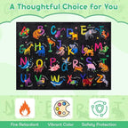 3x5 ABC Classroom Rug for Kids Playroom, Alphabet Rug - Image 5