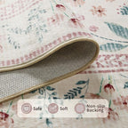 Rugxara 2x10 Floral Runner Rug, Washable Runners - Image 4