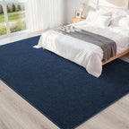 5x7 Feet Navy Blue Area Rugs for Bedroom, Indoor Washable Memory Foam Rug for - Image 6