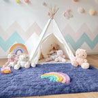 OLANLY Area Rugs for Living Room Bedroom, Machine Washable 4x5.9 ft Soft Fluffy - Image 7