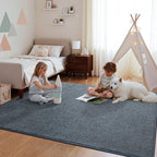 Pettop 4x6 Blue Grey Area Rugs for Living Room Bedroom, Thickened Memory-Foam - Image 6