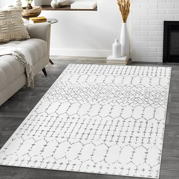 Lahome Moroccan Washable Living Room Rug 3x5 Area Rugs - Image 9