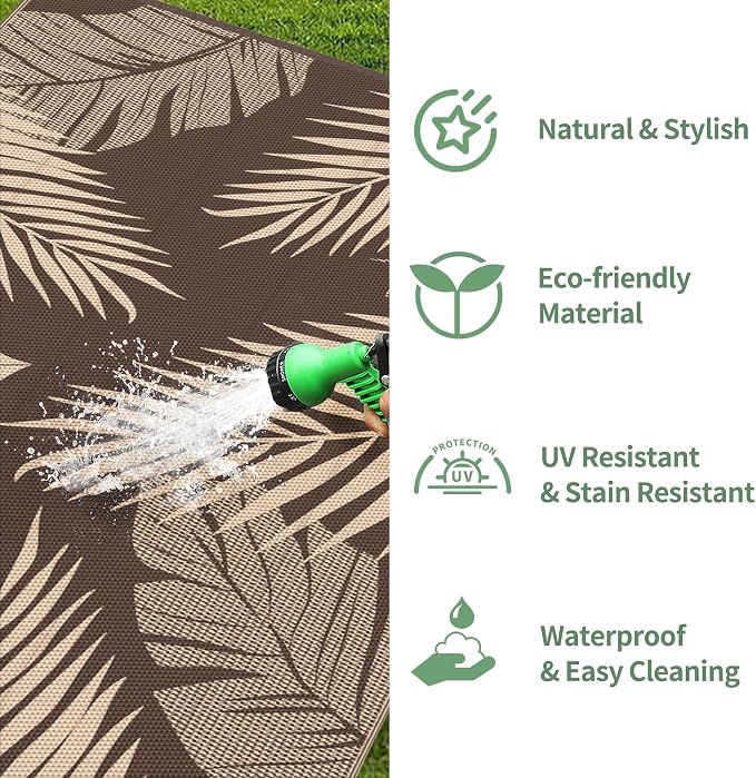 GENIMO Outdoor Rug 2.5' x 8' Waterproof - Image 5