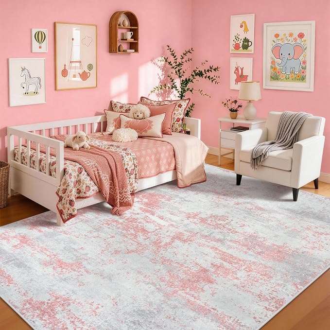 5x7 Area Rugs for Living Room Rug Washable: Abstract Rug for Dining Room - Image 3