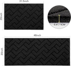hicorfe Kitchen Runner Rugs and Mats Sets, 2 Pieces Absorbent Non-Slip Kitchen - Image 2