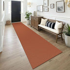 KOZYFLY Orange 2.5'x14' Runners Rugs by KOZYFLY