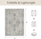 GENIMO Outdoor & Indoor Area Rug 4'x6', Waterproof, Non-Shedding, Easy Cleaning - Image 2
