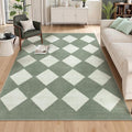 Lahome Zelie Checkered Washable 5x7 Rugs by Lahome