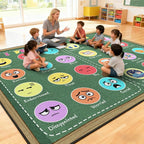 Large Classroom Rug Elementary 8x10 ft, Rug by GRAMBET