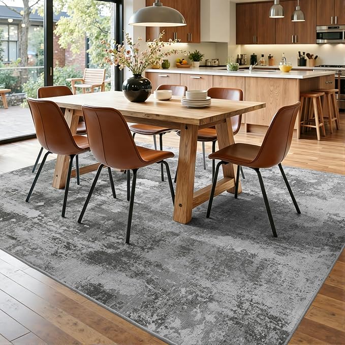 4x6 Ft Area Rugs for Living Room, Soft Non-Slip Washable Rugs Modern Abstract - Image 9