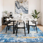 Rugflix 5x7 Area Rugs for Living Room, Washable Large Rug Stain-Resistant Low - Image 3