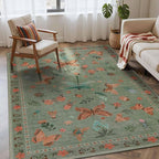 Rugxara Floral Rug for Living Room Bedroom - Image 2