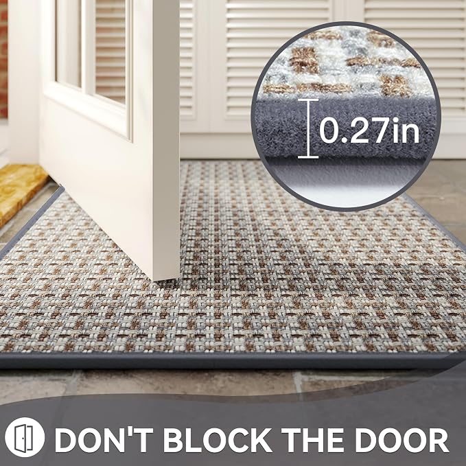 Indoor Door Mat 24x72 Dirt Resistant and Absorbent, Non-Slip Rubber Backing - Image 4