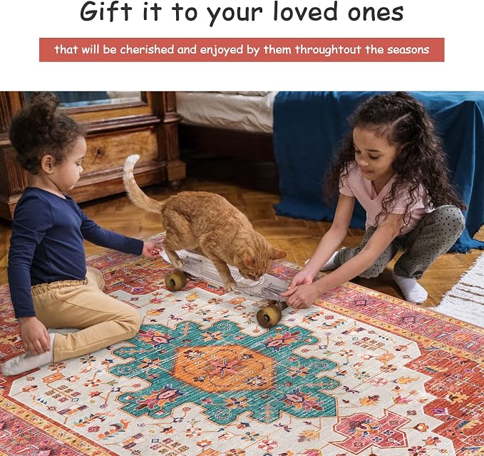 Moynesa Ultra-Thin Pink Area Rug - Image 5