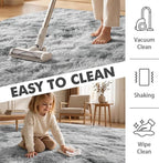 8x10 Ft Extra Large Shag Rugs for Living Room, Tie Dyed Ultra Soft Fluffy Furry - Image 9