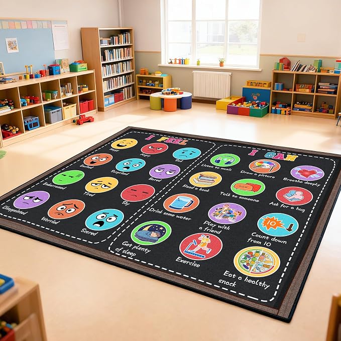 Large Classroom Rug Elementary 8x10 ft, Rug - Image 7