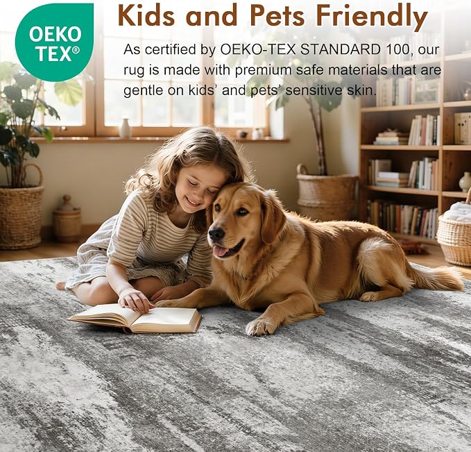 8x10 Ft Large Abstract Area Rugs - Image 5